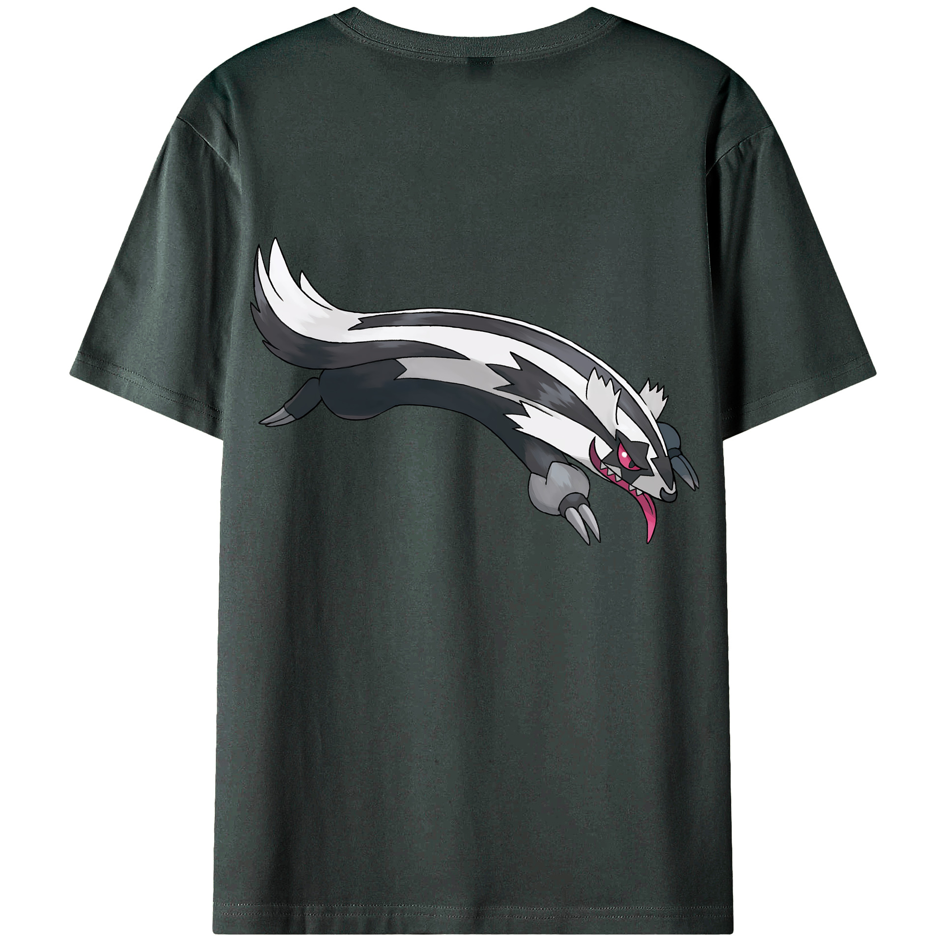 （画像用） ポケットモンスター Pokémon 綿100％ メンズ半袖Tシャツ（バックプリント） 通気性